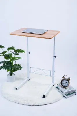 Yuhang Table d'ordinateur portable réglable en hauteur avec roulettes pour bureau à domicile
