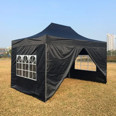 Tente pop-up de promotion extérieure en acier bon marché 3x4,5 m