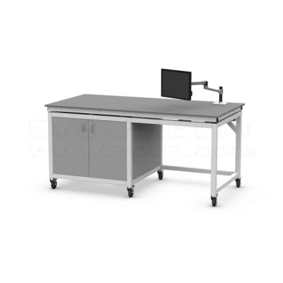 Table d'ordinateur portable de laboratoire de Labench de travail d'école centrale chimique en acier en gros